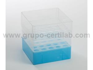 CAIXAS EM POLIPROPILENO PARA 25 TUBOS 15 ml (12 CAIXAS)